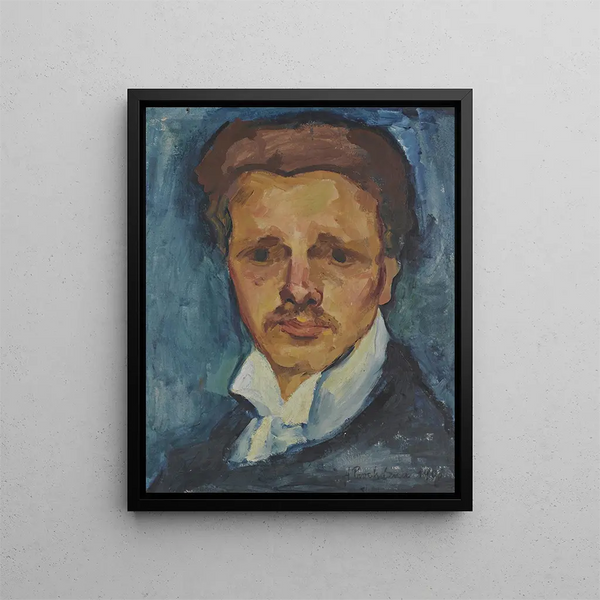 Autoritratto - Antonín Procházka — quadro incorniciato alla parete