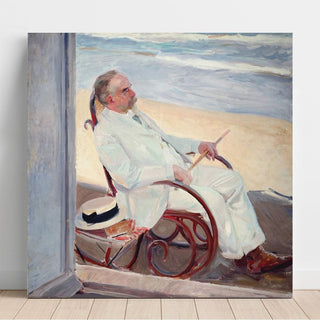 Antonio García à la plage - Joaquín Sorolla | Reproduction Tableau Décoration murale affiche copie