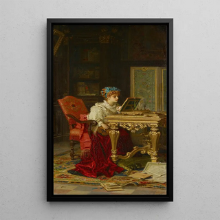 Antonio BarzaghiCattaneo - A Lady Making Music Irene Di Spilimbergo.webp