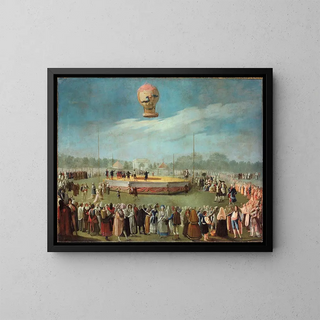Antonio Carnicero - Ascenso de un globo en presencia del rey Carlos IV y de su Corte.webp