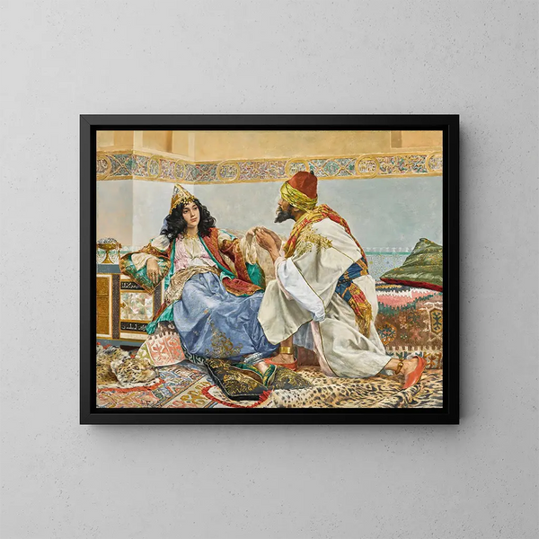 Un cadeau pour le favori - Antonio Fabrés — quadro incorniciato alla parete