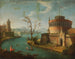Un paesaggio fluviale capriccioso all'italiana - Antonio Joli — vista dell’opera