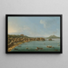 Napoli una vista della Riviera di Chiaia da nord-ovest con il Vesuvio in lontananza - Antonio Joli — quadro incorniciato alla parete
