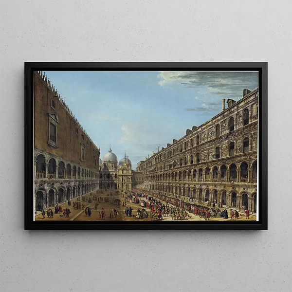 Antonio Joli - Procession in the Courtyard of the Ducal PalaceVenice.webp