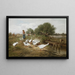 La Gardeuse d'oies - Antonio Montemezzo — quadro incorniciato alla parete