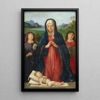 Antonio Solario - The Christ Child Worshipped by Mary.webp