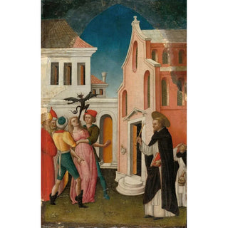 Antonio Vivarini - Saint Peter Martyr Exorcizing a Woman Possessed by a Devil.webp