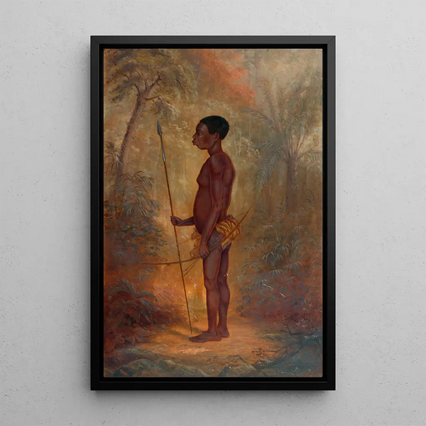 Uomo Akka - Antonio Zeno Shindler — quadro incorniciato alla parete