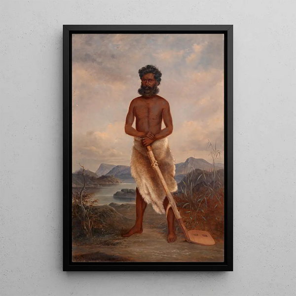 Uomo Australiano - Antonio Zeno Shindler — quadro incorniciato alla parete