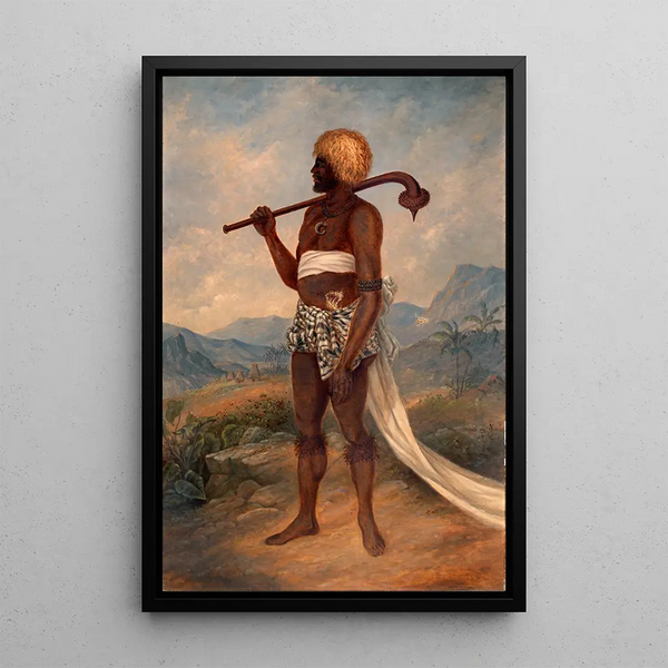 Uomo Fidjien - Antonio Zeno Shindler — quadro incorniciato alla parete