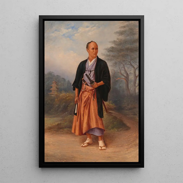 Uomo Giapponese - Antonio Zeno Shindler — quadro incorniciato alla parete