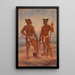 Hommes Marquisiens - Antonio Zeno Shindler — quadro incorniciato alla parete