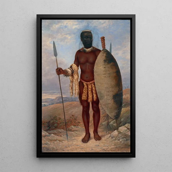 Riproduzione del dipinto Uomo Zulu - Antonio Zeno Shindler