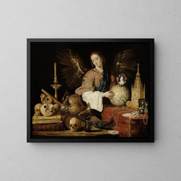 Allégorie della vanità - Antonio de Pereda — quadro incorniciato alla parete