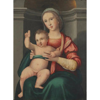 Antonio del Ceraiolo - Madonna and Child in a Niche.webp