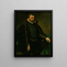 Ritratto di un uomo - Antonis Mor — quadro incorniciato alla parete
