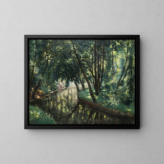 Natura morta in foresta - Antonín Hudeček — quadro incorniciato alla parete