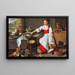 Interno di cucina con un servitore - Scuola di Anversa — quadro incorniciato alla parete