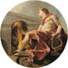 Apollo seduto che tiene una lira davanti a un'ateniese e un serpente - Charles-André van Loo — ambientato in un interno