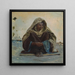 arabo seduto di fronte - Henry Brokman — quadro incorniciato alla parete