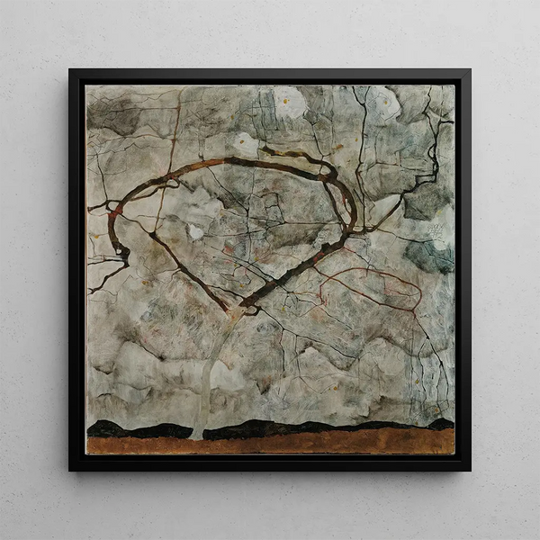 Arbre d'automne dans l'air agité Arbre d'hiver - Egon Schiele
