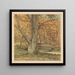 Albero vicino al ruscello in autunno - Simon Moulijn — quadro incorniciato alla parete