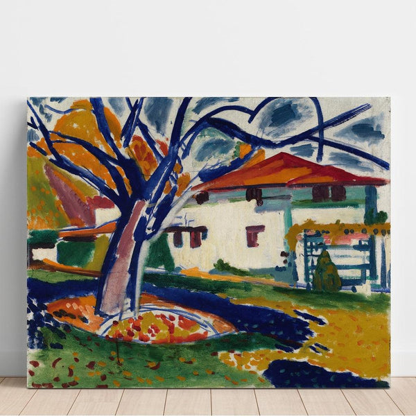 Arbres bleus - Henry Lyman Saÿen | Reproduction Tableau Décoration murale affiche copie