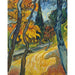 Riproduzione del dipinto Alberi nel Giardino dell'Asilo - Vincent van Gogh