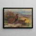 Una coppia di lagopèdes rossi in un paesaggio - Archibald Thorburn — quadro incorniciato alla parete