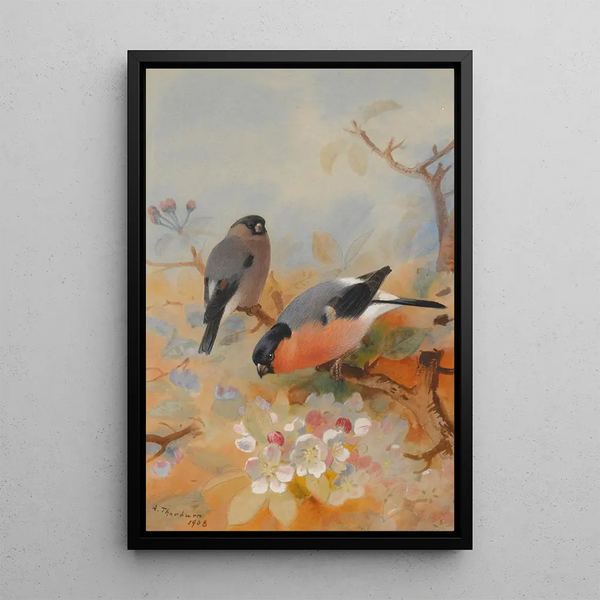 Riproduzione del dipinto Bouvreuils - Archibald Thorburn