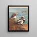Anatra laccata invernale - Archibald Thorburn — quadro incorniciato alla parete