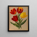 Tulipes precoci semplici 4 - Arentina Hendrica Arendsen — quadro incorniciato alla parete