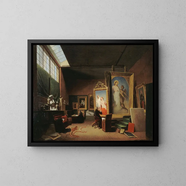 Atelier d'Arcy Scheffer, rue Chaptal - Arie Johannes Lamme — quadro incorniciato alla parete