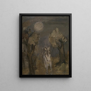 Arie Van de Giessen - Ezel bij maanlicht.webp