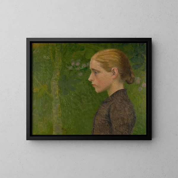 Giovane contadina in busto - Aristide Maillol — quadro incorniciato alla parete