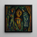Arlecchino, Colombina e Pierrot - Mark Gertler — quadro incorniciato alla parete