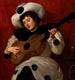 Arlecchino con una chitarra - Giacinto Tesio — vista dell’opera