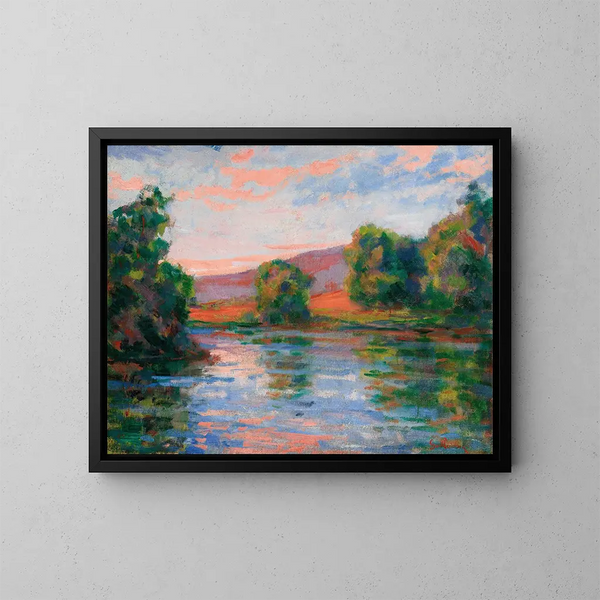 Bord de l'eau - Armand Guillaumin — quadro incorniciato alla parete