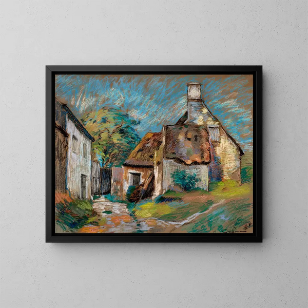 Chaumières - Armand Guillaumin — quadro incorniciato alla parete