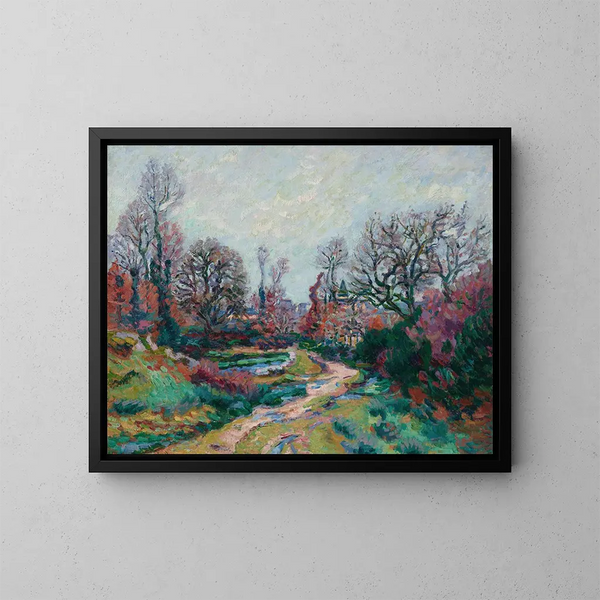 Sentiero del abbeveratoio dopo la pioggia - Armand Guillaumin — quadro incorniciato alla parete