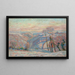 Gelée blanche au village de Crozant - Armand Guillaumin — quadro incorniciato alla parete