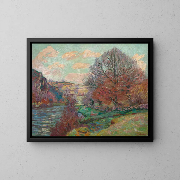 La Roche de l'Écho à Crozant - Armand Guillaumin — quadro incorniciato alla parete