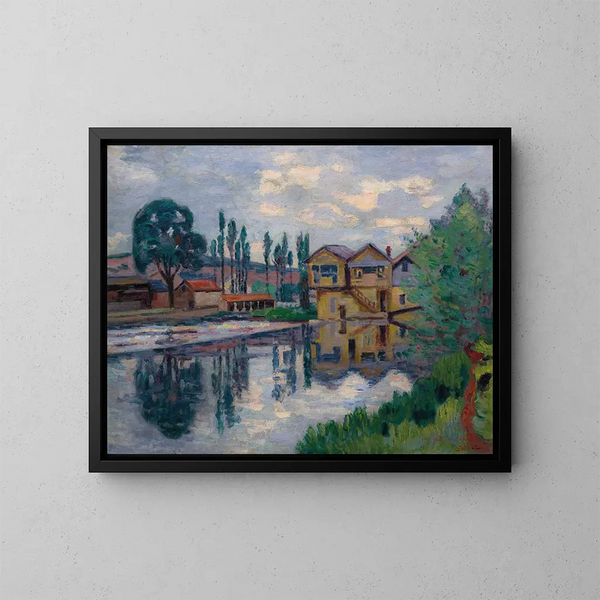 La scierie di Poitiers - Armand Guillaumin — quadro incorniciato alla parete