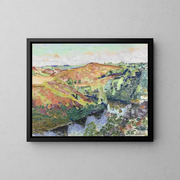 Paesaggio a Crozant - Armand Guillaumin — quadro incorniciato alla parete