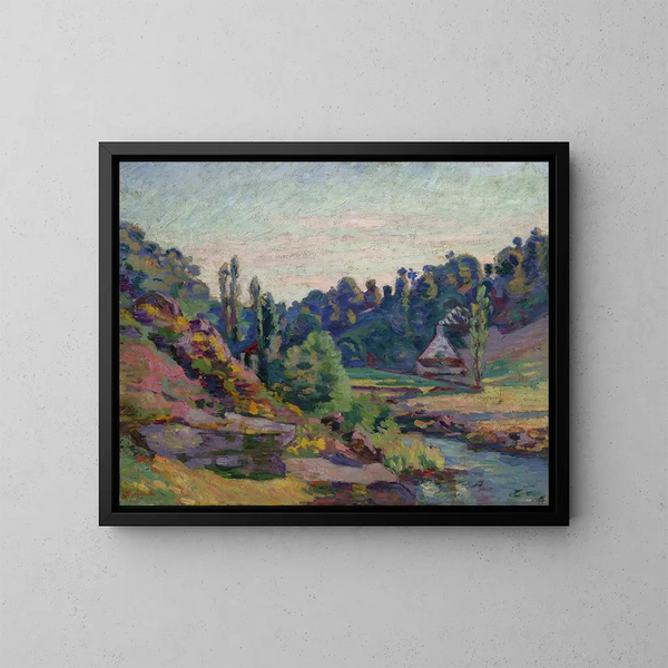 Le Moulin de Jonon à Creuse - Armand Guillaumin — quadro incorniciato alla parete