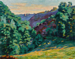 Armand Guillaumin - Le Ravin de la folie vue de Chateau Crozant.webp