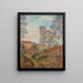 Il cammino verso la valle - Armand Guillaumin — quadro incorniciato alla parete