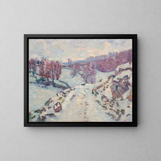 Neve - Armand Guillaumin — quadro incorniciato alla parete