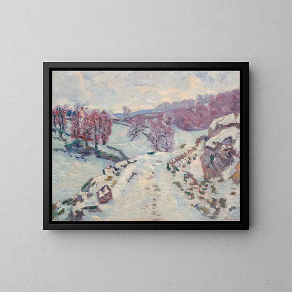 Neve - Armand Guillaumin — quadro incorniciato alla parete