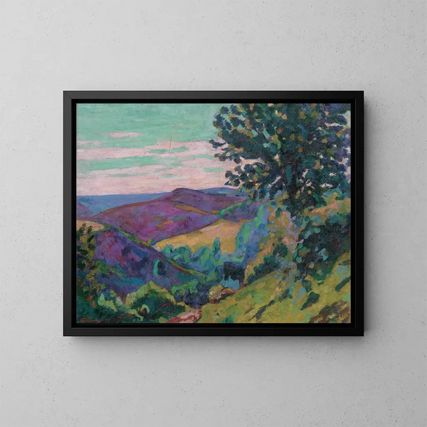 Paesaggio di Crozant - Armand Guillaumin — quadro incorniciato alla parete